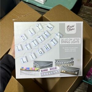 DIY Letter Lights with White LED String